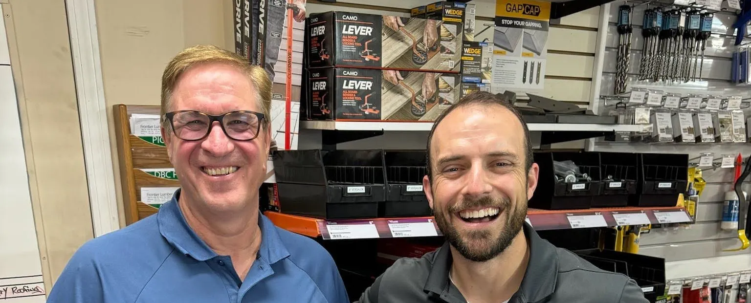 Jeff of Frontier Lumber and Doug Bierer of GAPCAP